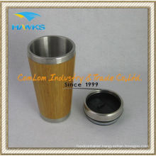 400ml Stainless Steel Bamboo Mug